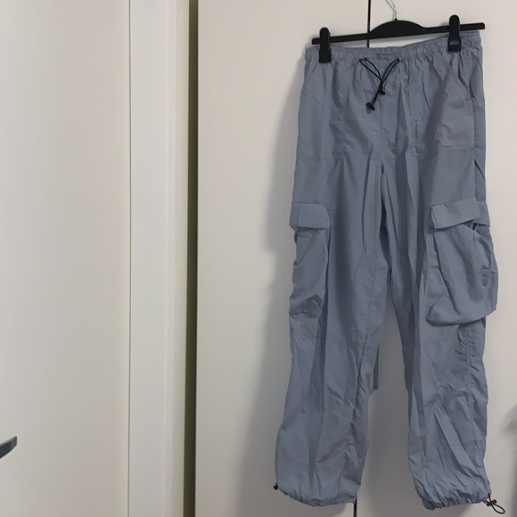 Blue Parachute Pants. From Garage, Size:S. - Picture 1 of 8